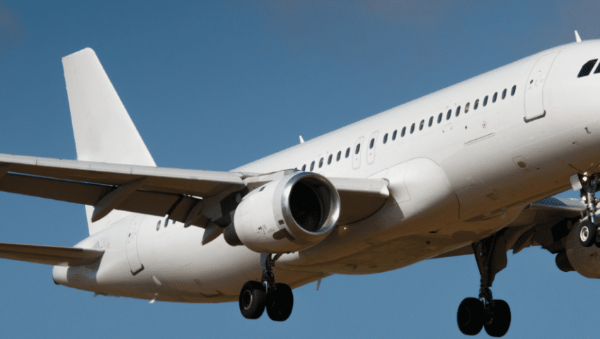 Plane flying